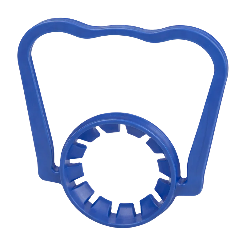 Bottle Handle, plastic part made on a SolidForm injection mould