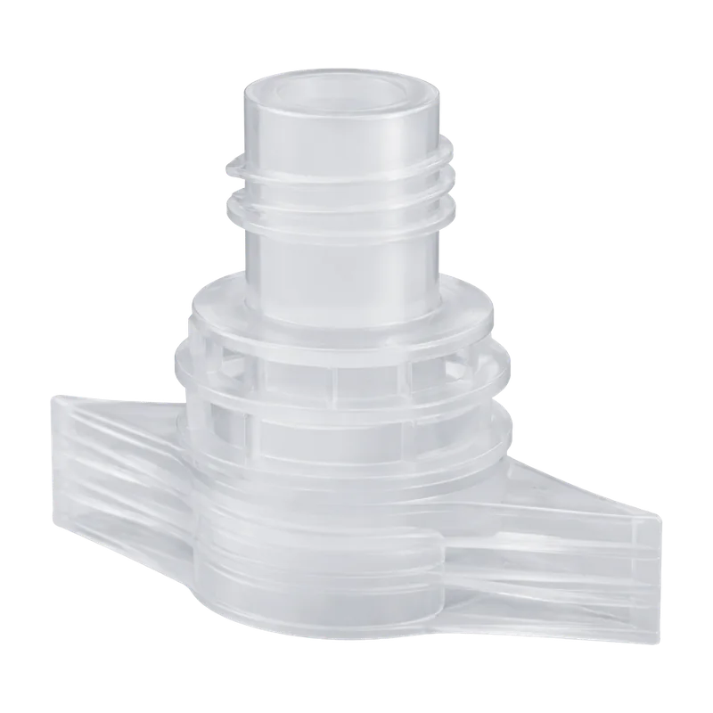 Pouch Spout, plastic part made on a SolidForm injection mould