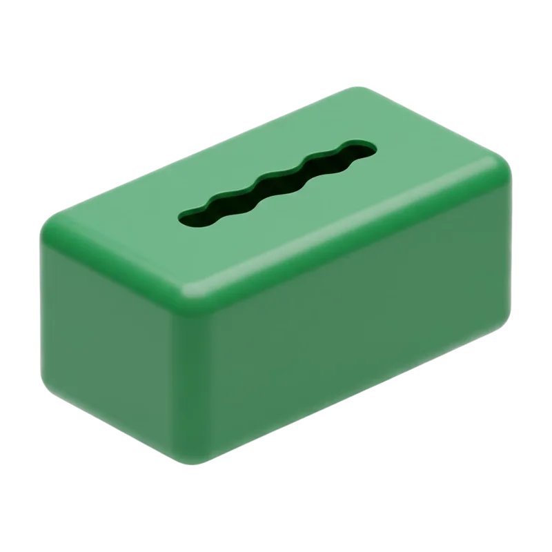 Tissue Box, plastic part made on a SolidForm injection mould