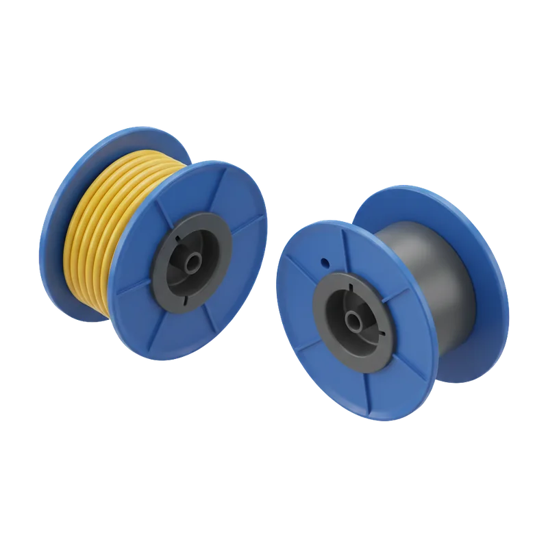 Industrial Cable Reel, plastic part made on a SolidForm injection mould