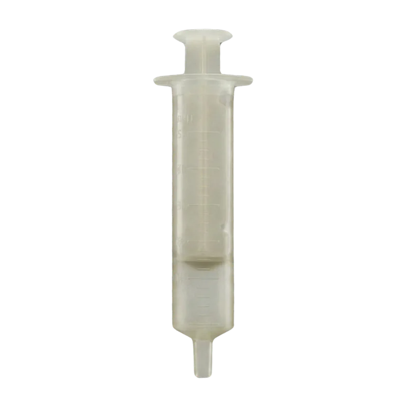 Medical Syringe Body, plastic part made on a SolidForm injection mould