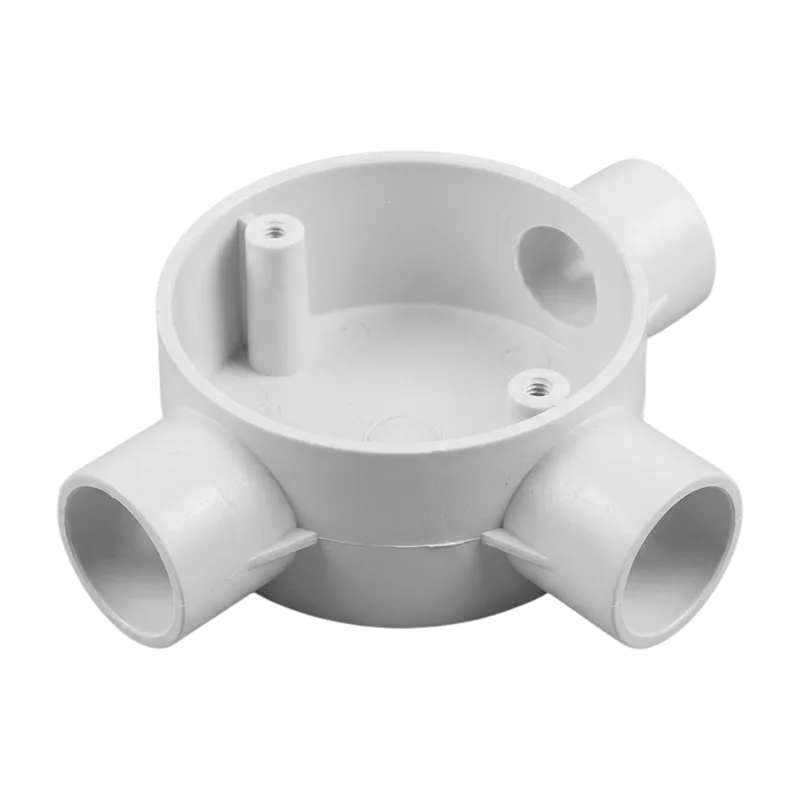 3-Way Junction Box, plastic part made on a SolidForm injection mould